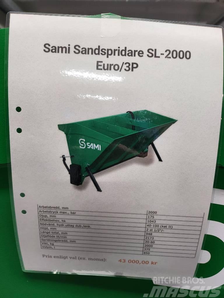 Sami Sandspridare SL 2000 euro / 3p  sms trima DEMO Sableuse et saleuse