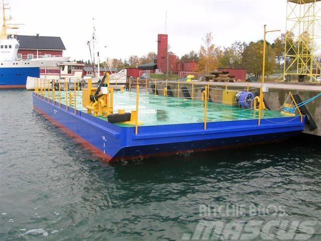  Flat Top  Barge / Pråm / Ponton 18 meter Bateaux de travail, barges et pontons