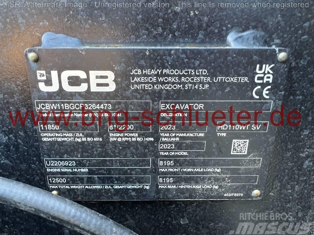 JCB Hydradig 110W BLACK -Demo- Pelle sur pneus