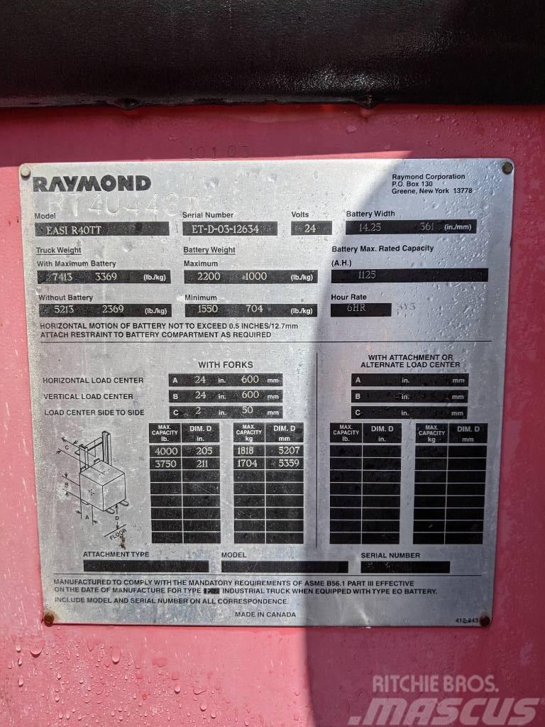 Raymond R40TT Chariots élévateurs électriques