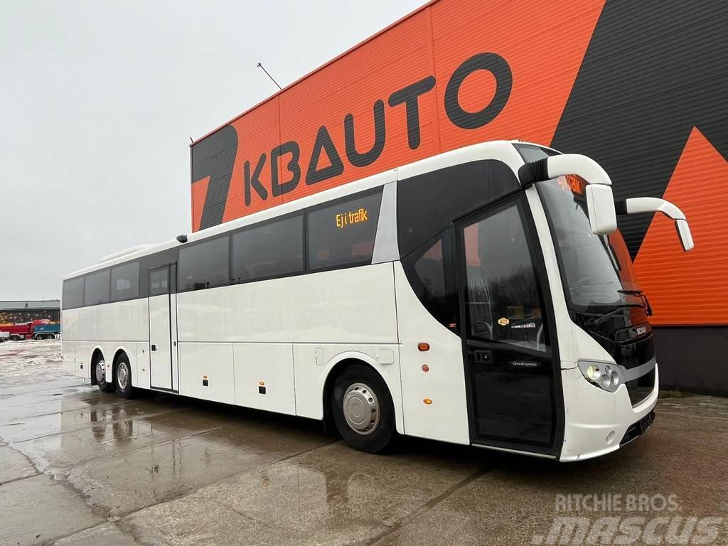 Scania K 340 6x2*4 55 SEATS / AC / AUXILIARY HEATER / WC Autobus interurbain