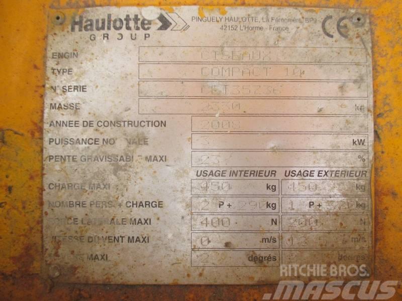 Haulotte Compact 10 Nacelle ciseaux