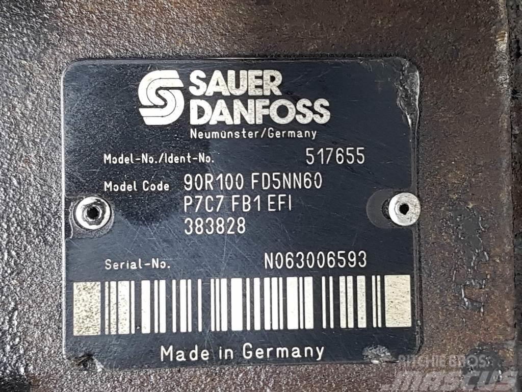 Sauer Danfoss 90R100FD5NN60P7C7-517655-Drive pump/Fahrpumpe Hydraulique