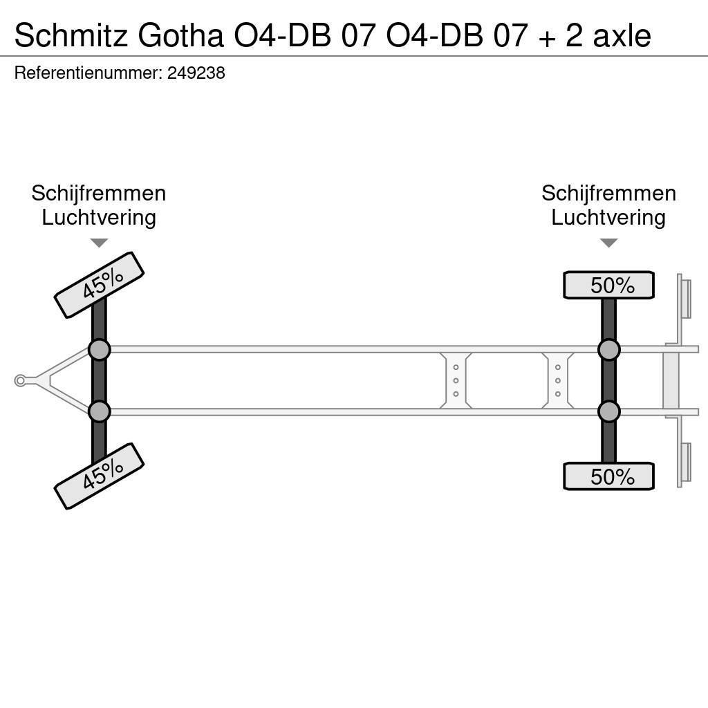 Schmitz Cargobull Gotha O4-DB 07 O4-DB 07 + 2 axle Remorque à rideaux coulissants (PLSC)