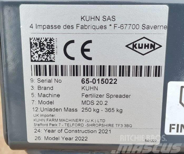 Kuhn MDS 20.2 Broadcaster Semoir à engrais