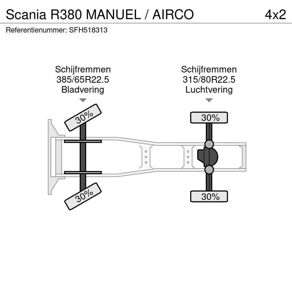 Scania R380 MANUEL / AIRCO Tracteur routier