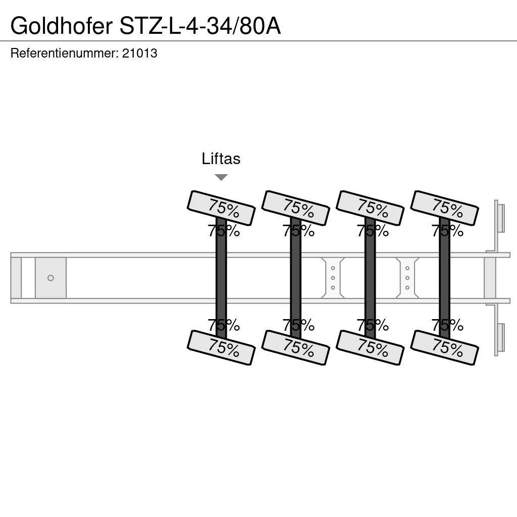 Goldhofer STZ-L-4-34/80A Semi remorque surbaissée