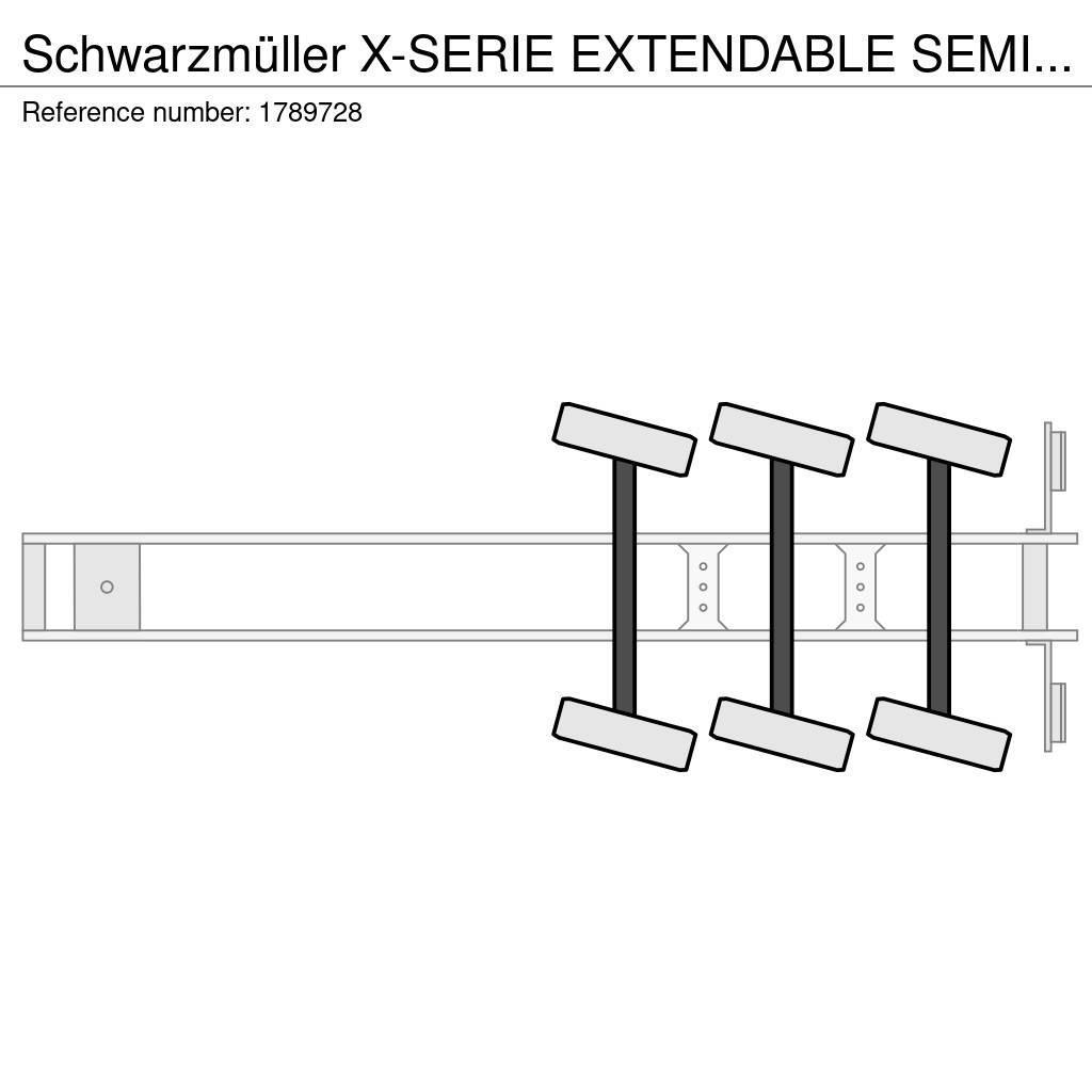 Schwarzmüller X-SERIE EXTENDABLE SEMI LOWLOADER/DIEPLADER/TIEFLA Semi remorque surbaissée