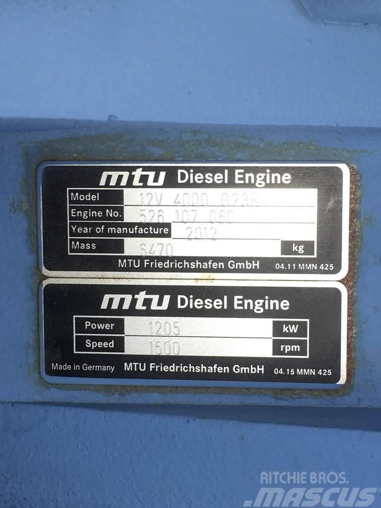 MTU 12V4000 G23R GENERATOR 1550KVA USED Générateurs diesel