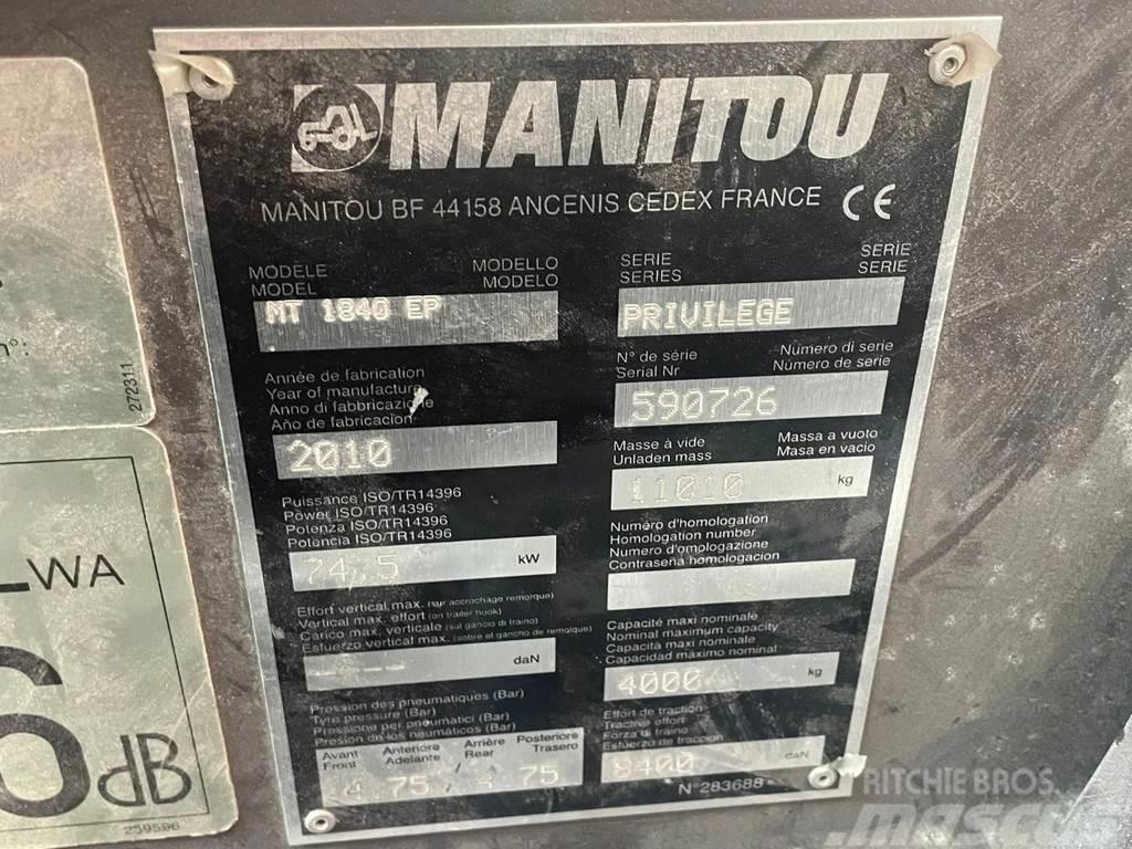 Manitou MT 1840 | 18 METER | 4 TON | HYDRAULICS IN BOOM BR Chariot télescopique