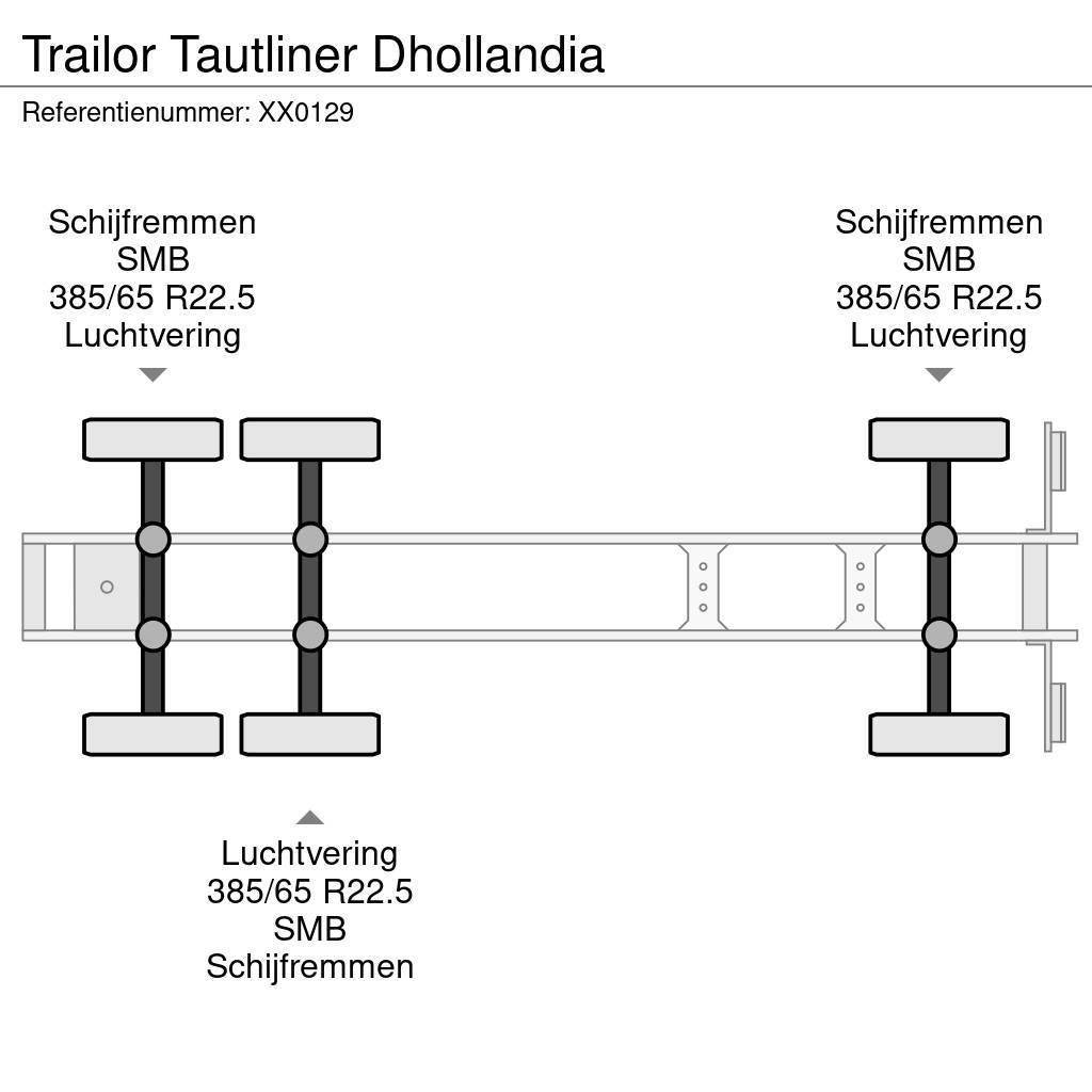 Trailor Tautliner Dhollandia Semi remorque à rideaux coulissants (PLSC)