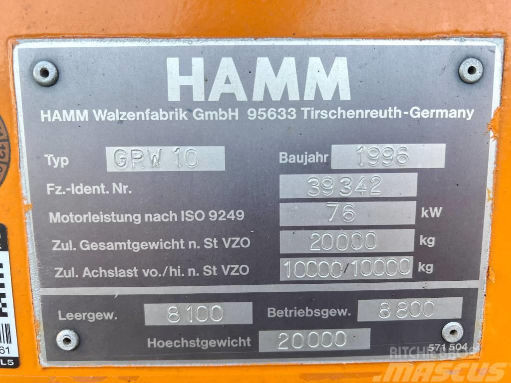 Hamm GRW 10 Good Working Condition Rouleaux à pneumatiques