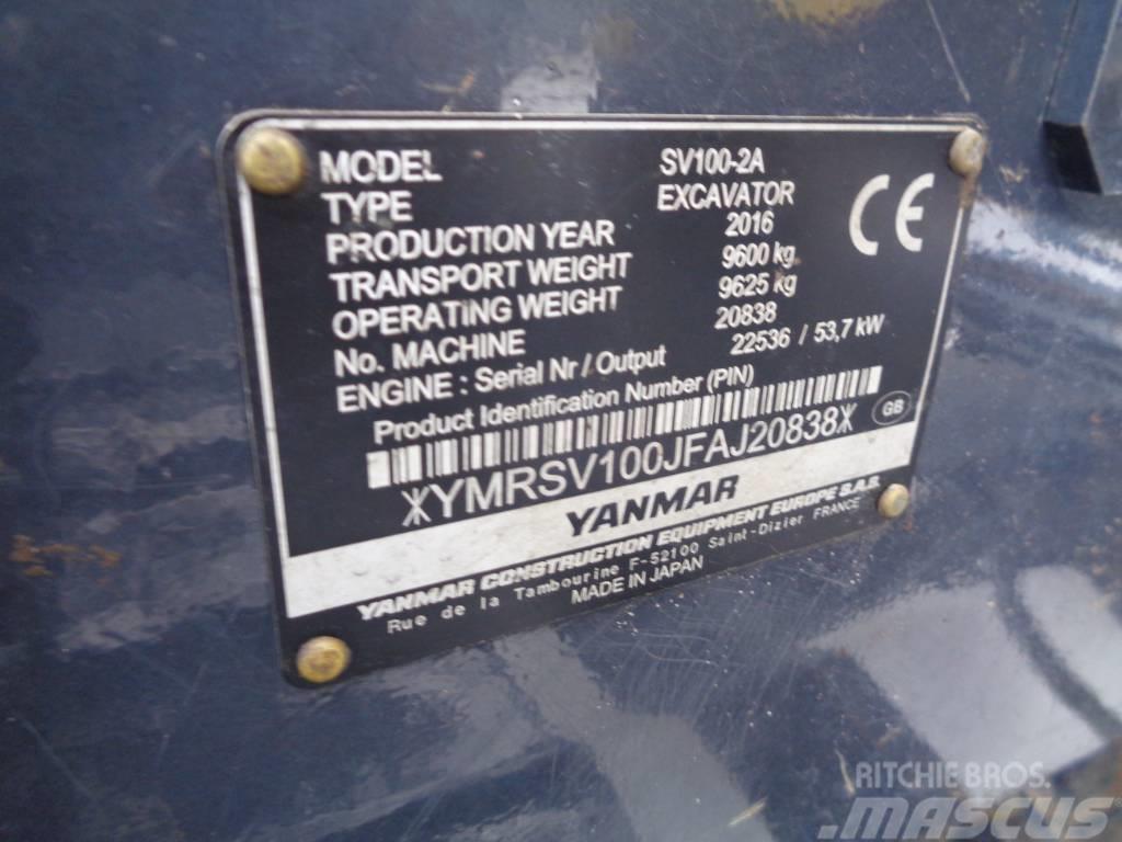 Yanmar SV 100-2 Mini pelle 7t-12t