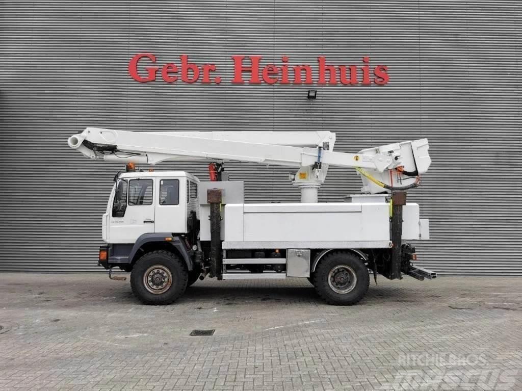 Altec TA 60 20.3 meter 46 kV Isolated MAN LE 18.280 4x4 Camion nacelle
