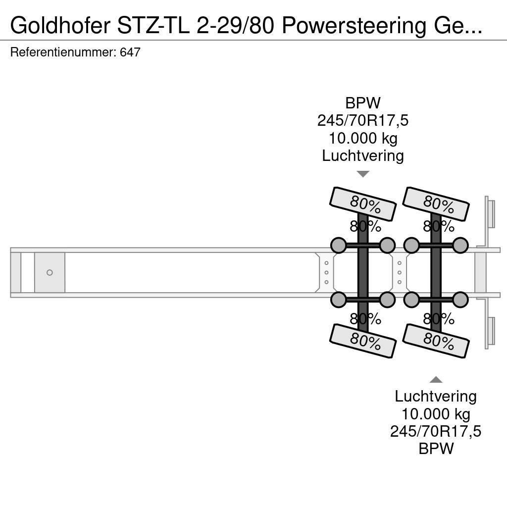 Goldhofer STZ-TL 2-29/80 Powersteering German Trailer! Semi remorque surbaissée