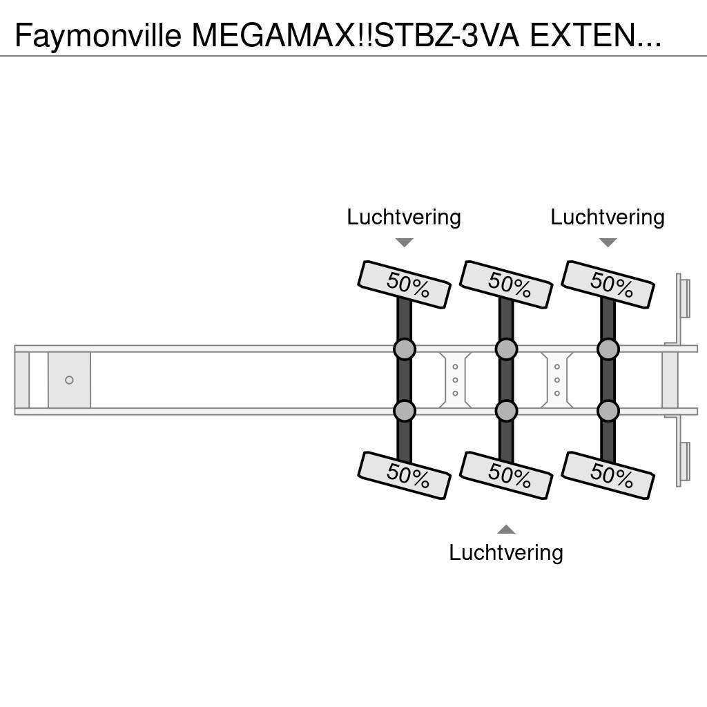 Faymonville MEGAMAX!!STBZ-3VA EXTENDABLE! REMOVABLE NECK!3x St Semi remorque surbaissée