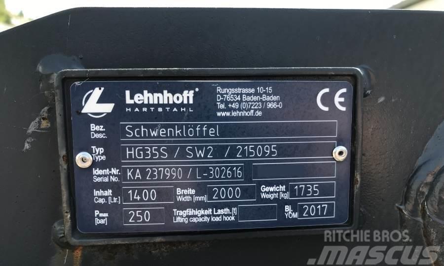 Lehnhoff 200 CM / SW25 - Schwenklöffel Pelle rétro arrière