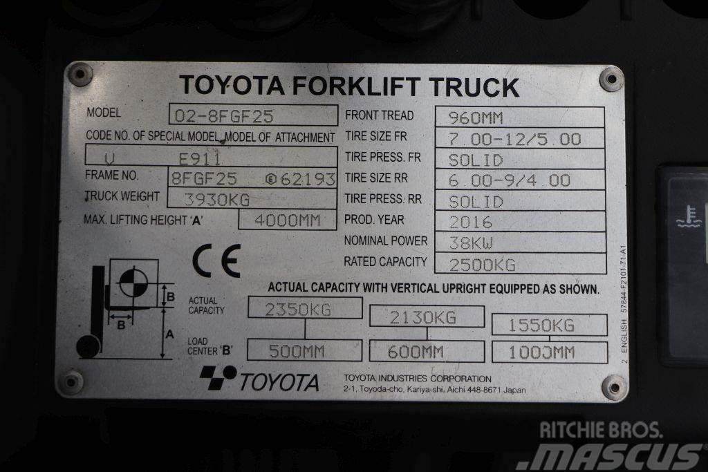 Toyota 02-8FGF25 Chariots GPL