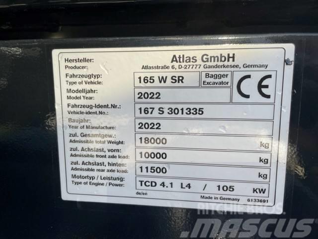 Atlas Hjulgrävare 165 WSR Pelle sur pneus