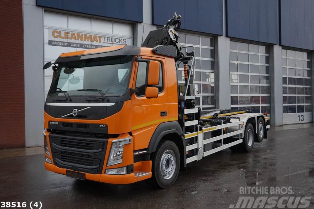 Volvo FM 410 HMF 21 ton/meter laadkraan Camion ampliroll