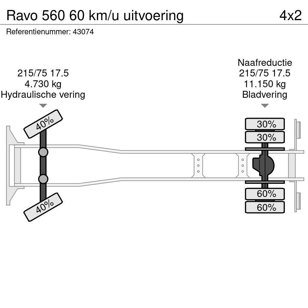 Ravo 560 60 km/u uitvoering Camion balayeur