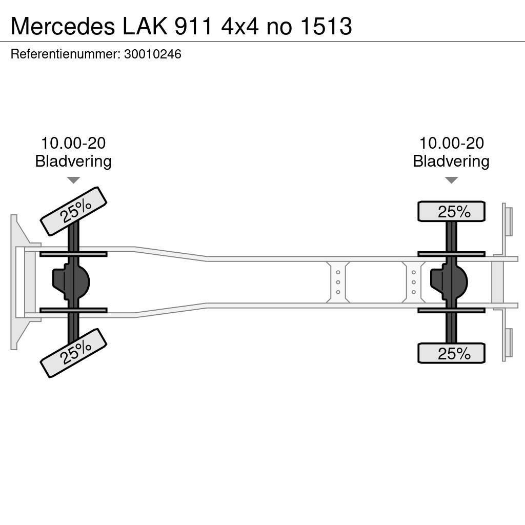 Mercedes-Benz LAK 911 4x4 no 1513 Camion benne