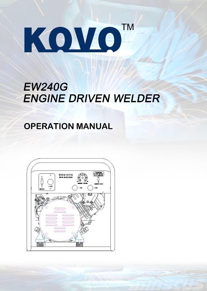  New Kohler powered welder generator EW240G Poste à souder