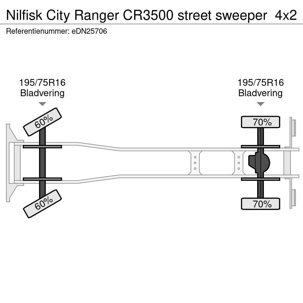 Nilfisk City Ranger CR3500 street sweeper Camion aspirateur, Hydrocureur