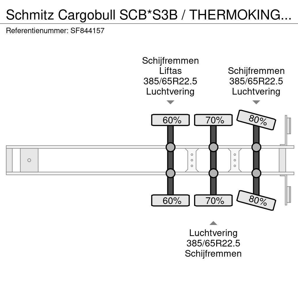 Schmitz Cargobull SCB*S3B / THERMOKING SLX E 100 / DHOLLANDIA 3000kg Semi remorque frigorifique