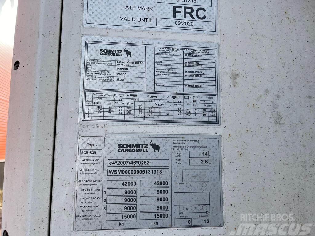 Schmitz Cargobull SCBS3B CARRIER Vector 1550 / BOX L=13396 mm Semi remorque frigorifique