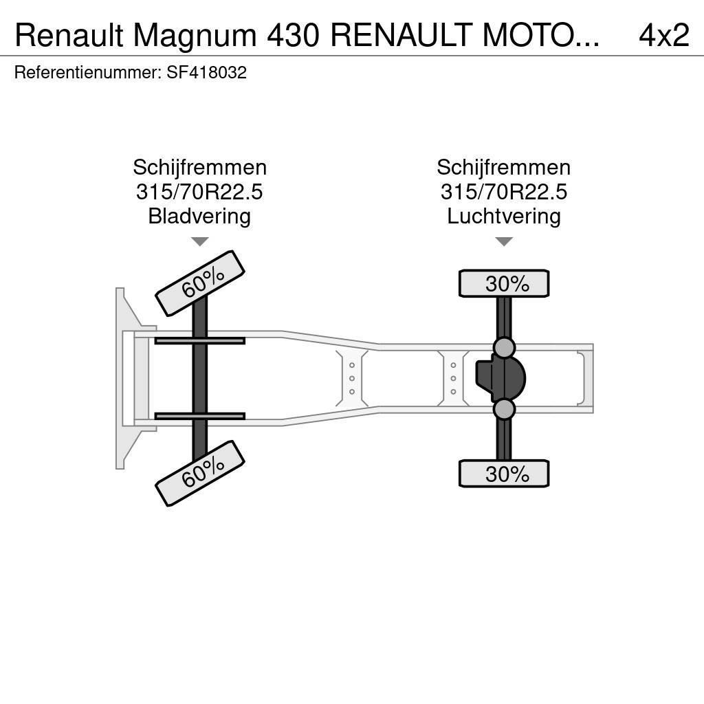 Renault Magnum 430 RENAULT MOTOR / AIRCO Tracteur routier