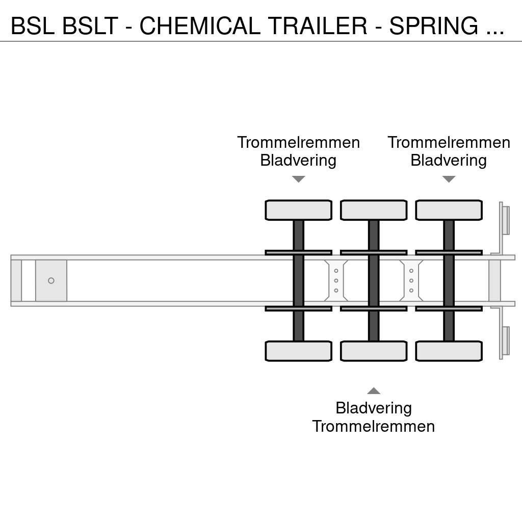 BSL T - CHEMICAL TRAILER - SPRING SUSPENSION Semi remorque citerne