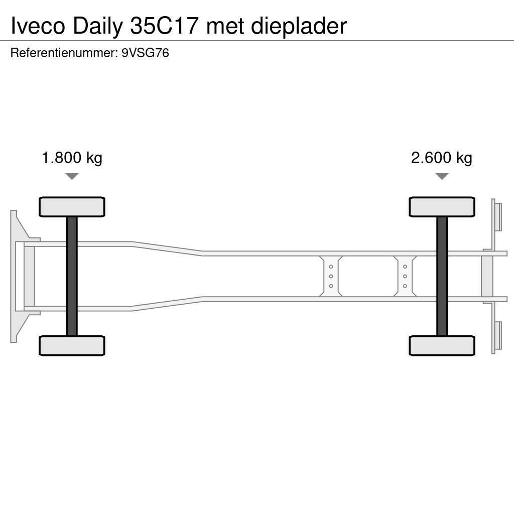 Iveco Daily 35C17 met dieplader Camion porte engin