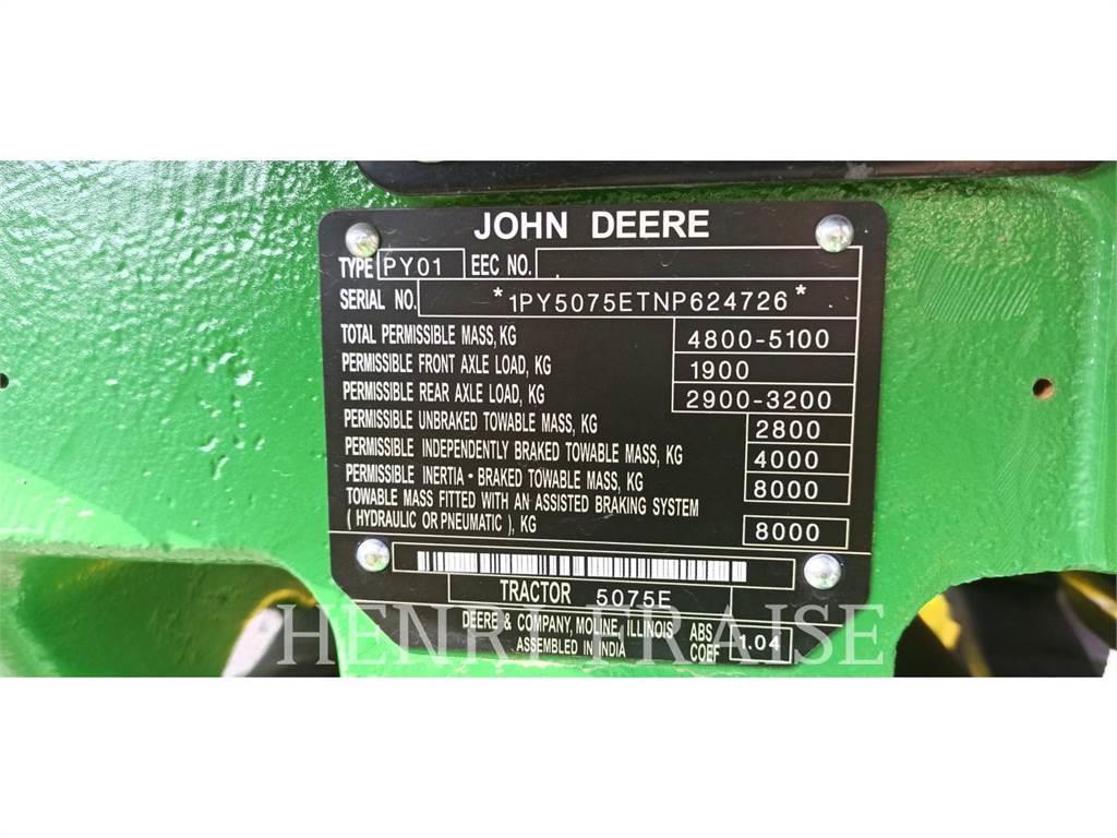 John Deere 5075E Tracteur