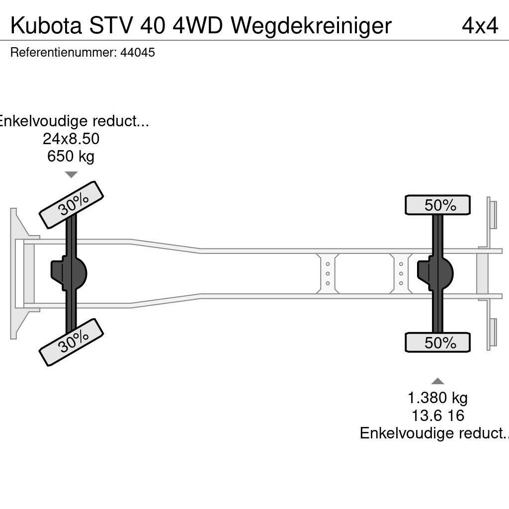 Kubota STV 40 4WD Wegdekreiniger Camion balayeur