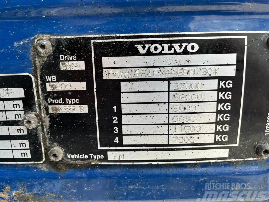 Volvo FM 410 8x2*6 HMF 8520-OK6 + JIB / PLATFORM L=7198 Camion plateau ridelle avec grue