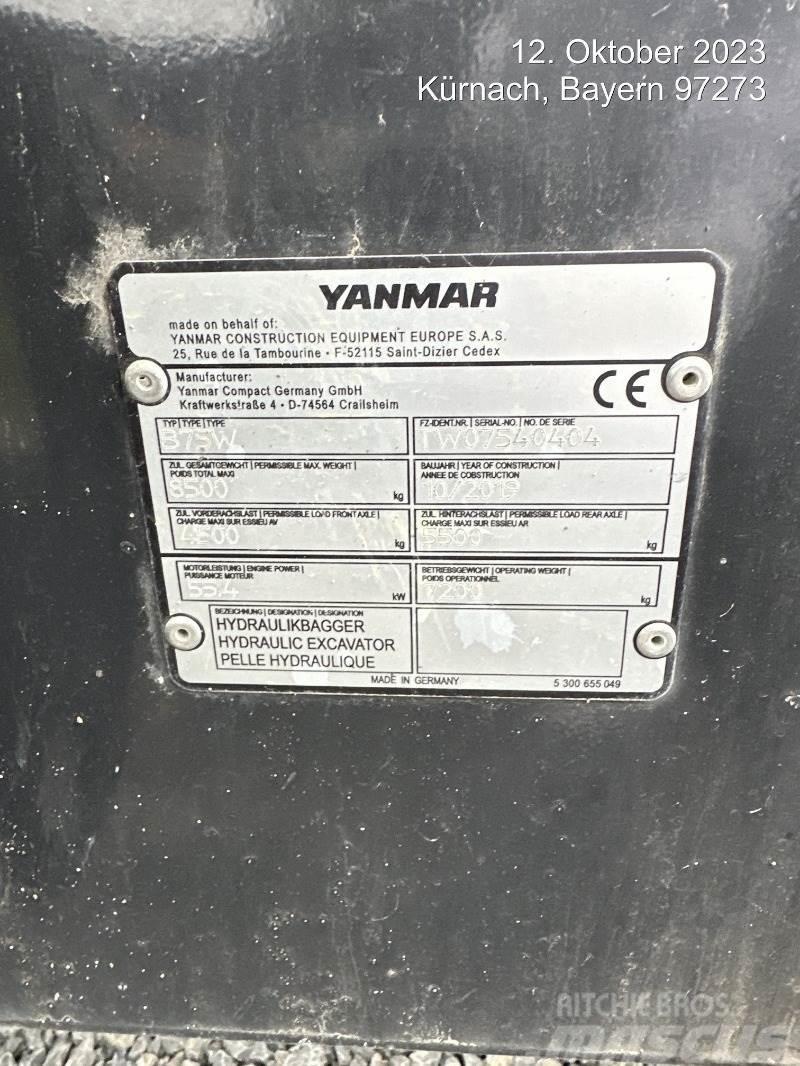 Yanmar B75W Pelle sur pneus