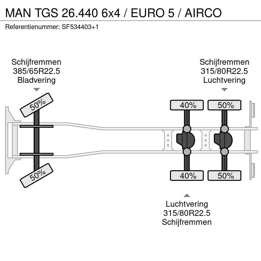MAN TGS 26.440 6x4 / EURO 5 / AIRCO Châssis cabine
