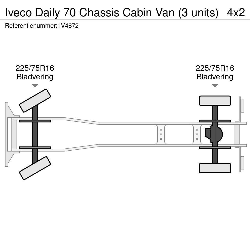 Iveco Daily 70 Chassis Cabin Van (3 units) Châssis cabine