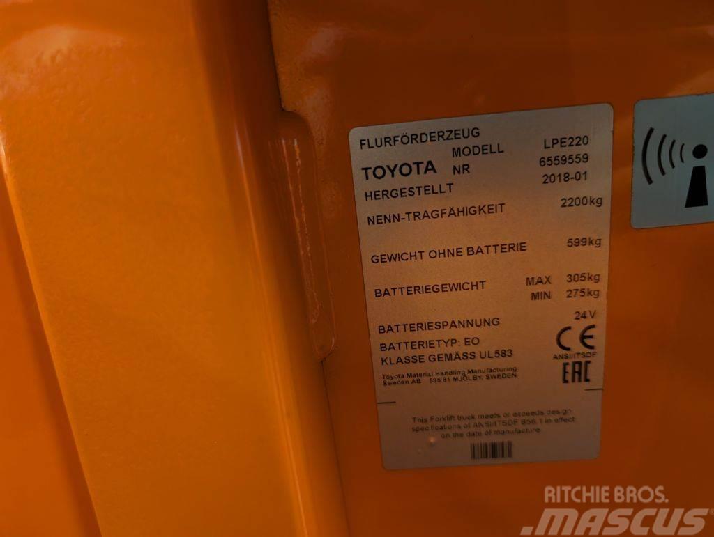 Toyota LPE 220 // Batterie 2020 // 3810 Std. // Initialhu Préparateur de commande au sol