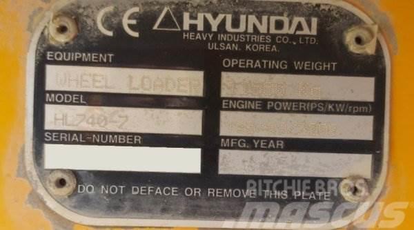 Hyundai HL 740-7 Chargeuse sur pneus