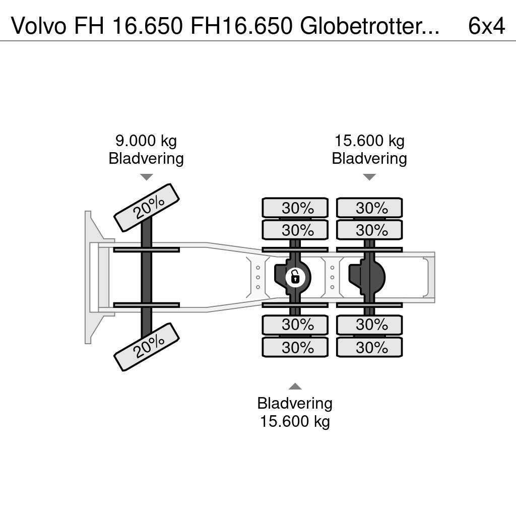 Volvo FH 16.650 FH16.650 Globetrotter EU6 VEB 200Ton Tracteur routier