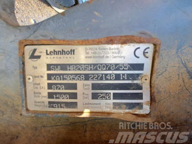 Lehnhoff Uni-Schwenktieflöffel f. OQ70/55 Pelle rétro arrière
