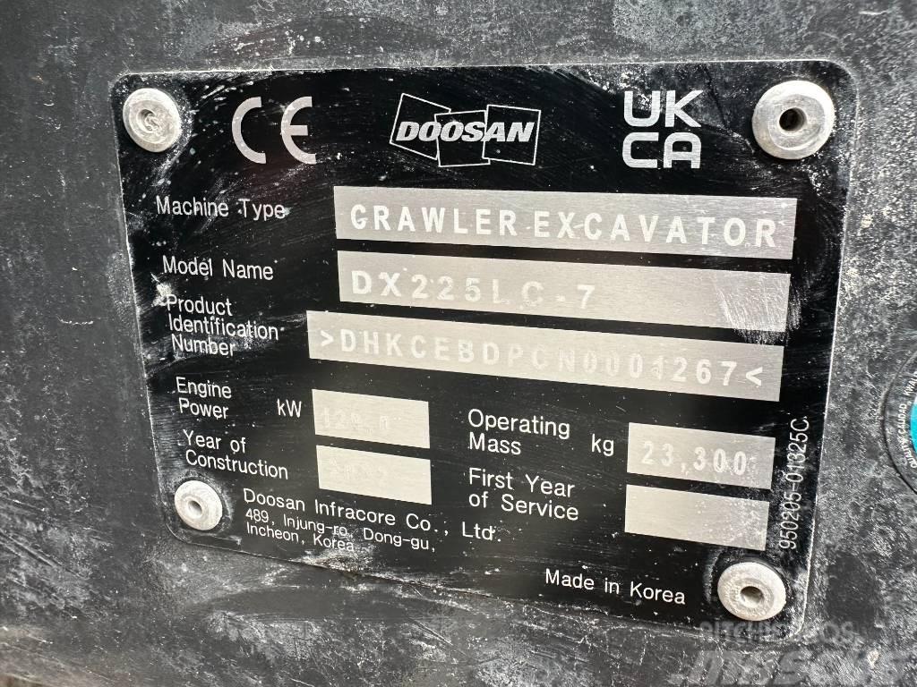 Doosan DX 225 LC-7 TOPCON OQ70/55 Pelle sur chenilles