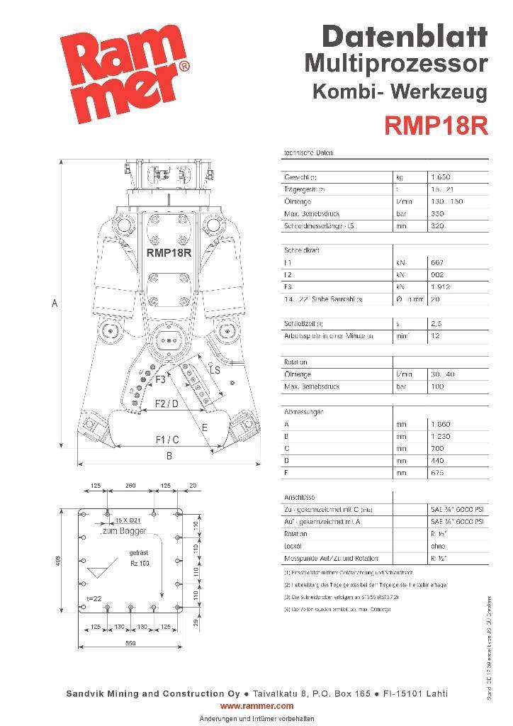 Rammer RMP18R Cisaille