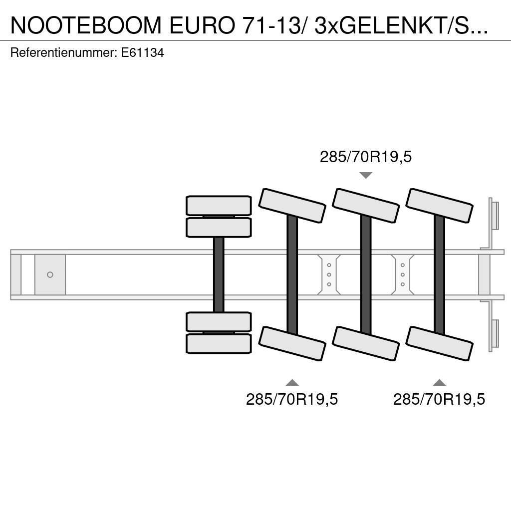 Nooteboom EURO 71-13/ 3xGELENKT/STEERING/DIR. Semi remorque surbaissée