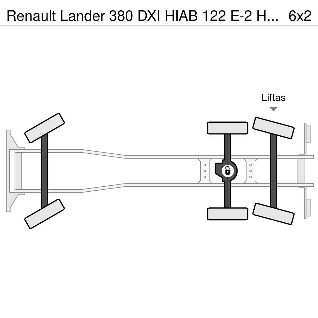 Renault Lander 380 DXI HIAB 122 E-2 HiDuo - REMOTE CONTROL Grues tout terrain