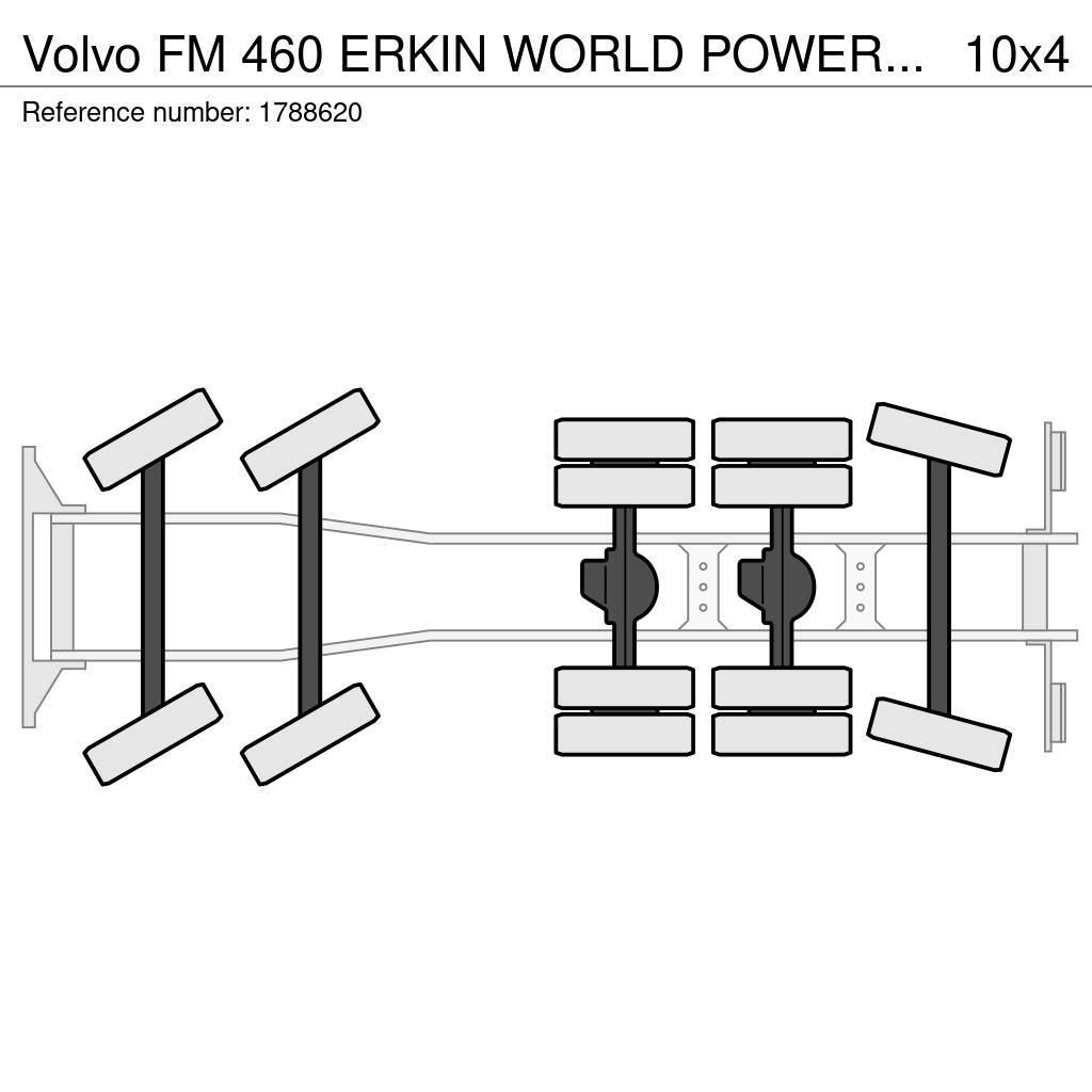 Volvo FM 460 ERKIN WORLD POWER ER 2070 T-4.1 CRANE/KRAN/ Camion plateau ridelle avec grue
