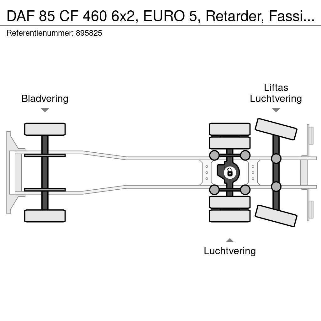 DAF 85 CF 460 6x2, EURO 5, Retarder, Fassi, Remote, Ma Camion plateau
