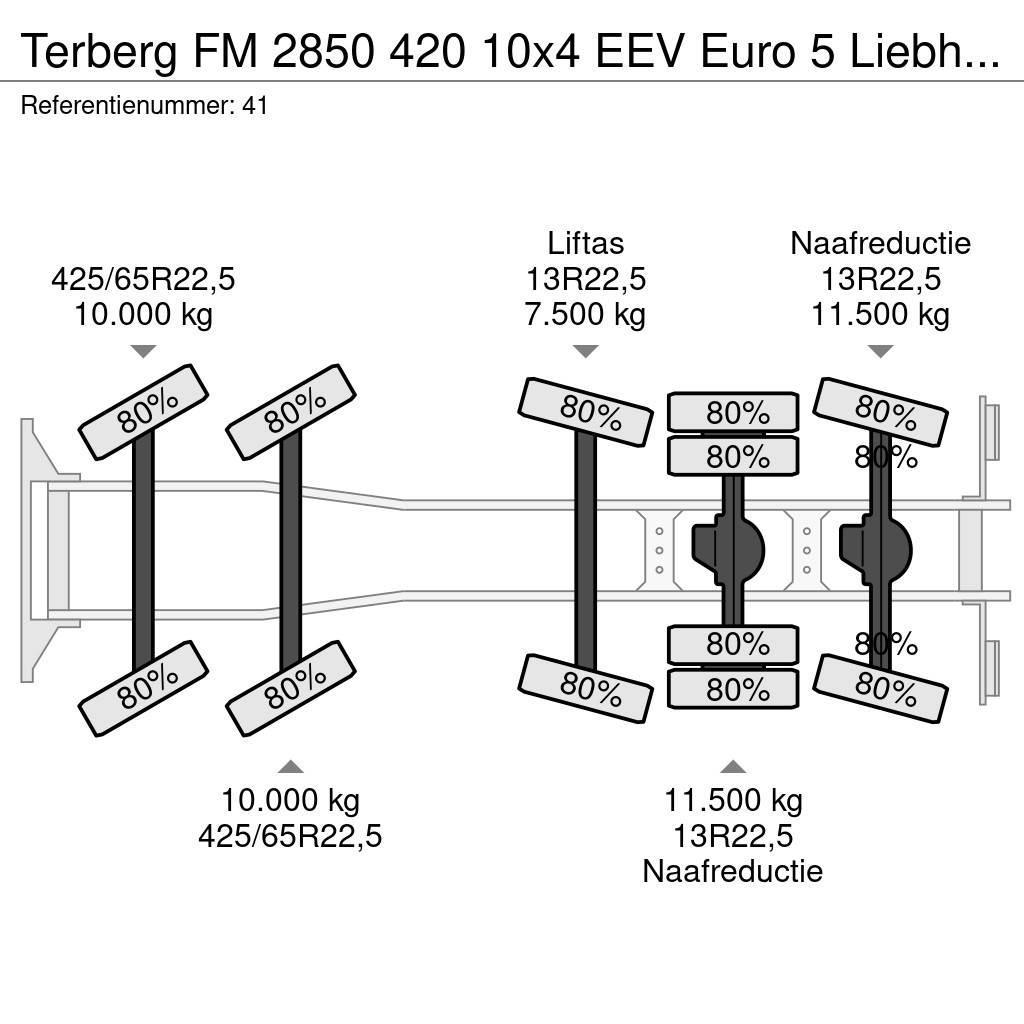 Terberg FM 2850 420 10x4 EEV Euro 5 Liebherr 15 Kub Mixer! Camion malaxeur